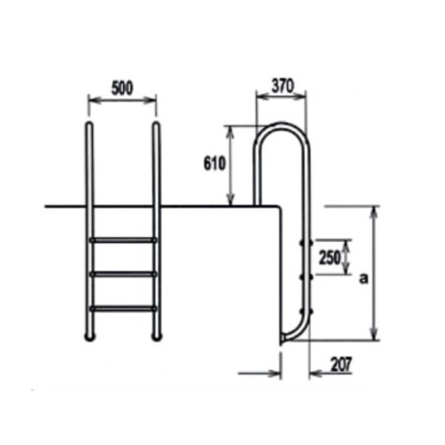 EQUA Muro Type Ladders (AISI 304 , AISI 316)