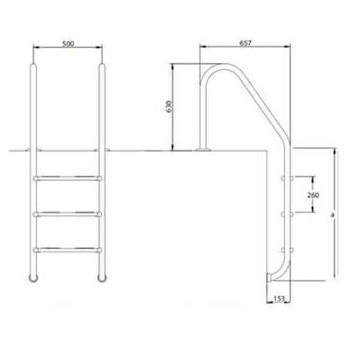 AQUA Standart Tip Merdivenler (AISI 316)