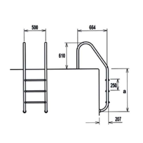 EQUA Standard Type Ladders (AISI 304 , AISI 316)